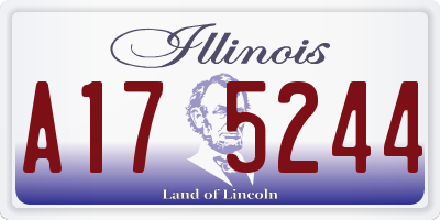IL license plate A175244