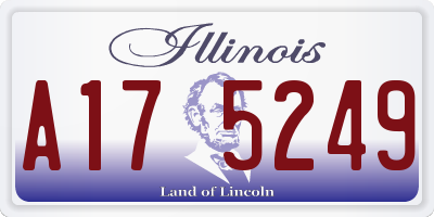 IL license plate A175249