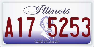 IL license plate A175253