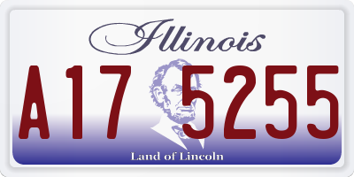 IL license plate A175255
