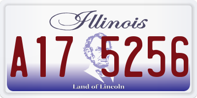 IL license plate A175256