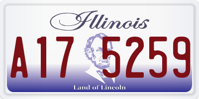 IL license plate A175259