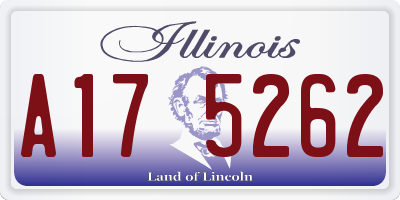 IL license plate A175262