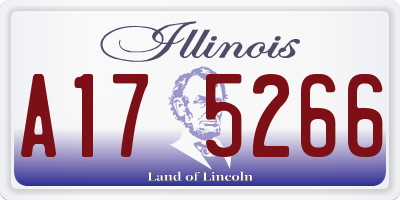IL license plate A175266