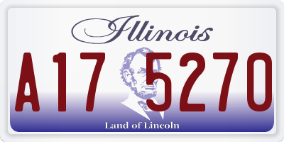 IL license plate A175270