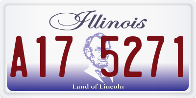 IL license plate A175271