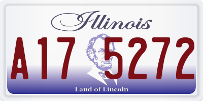 IL license plate A175272