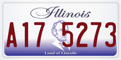 IL license plate A175273