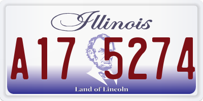 IL license plate A175274