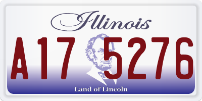 IL license plate A175276