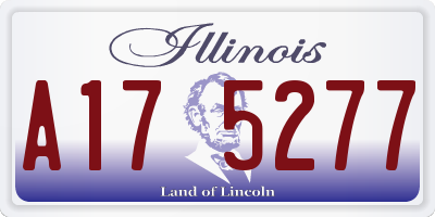 IL license plate A175277