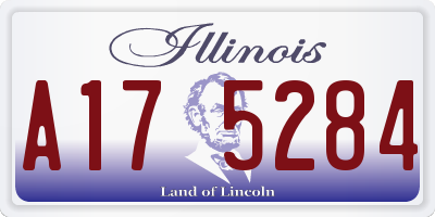 IL license plate A175284