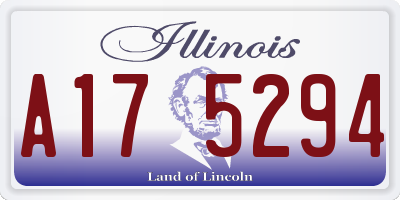 IL license plate A175294