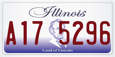 IL license plate A175296