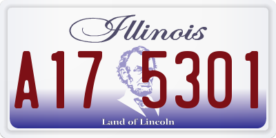IL license plate A175301