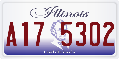 IL license plate A175302