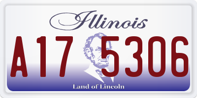 IL license plate A175306