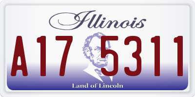 IL license plate A175311