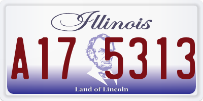 IL license plate A175313