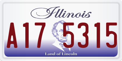 IL license plate A175315
