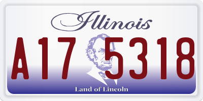 IL license plate A175318