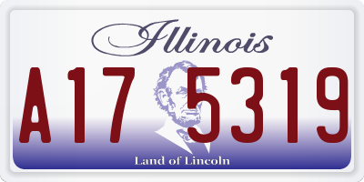 IL license plate A175319