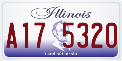 IL license plate A175320