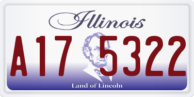 IL license plate A175322