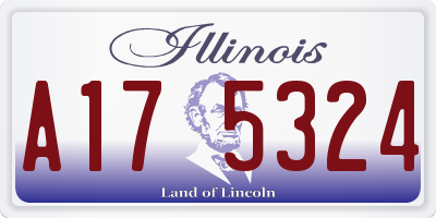 IL license plate A175324