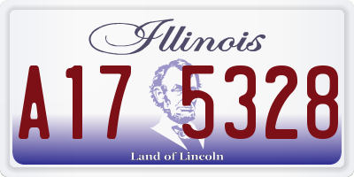 IL license plate A175328