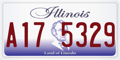 IL license plate A175329