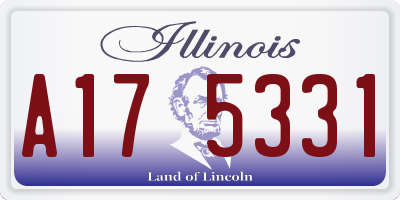 IL license plate A175331