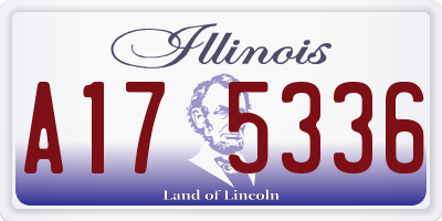 IL license plate A175336