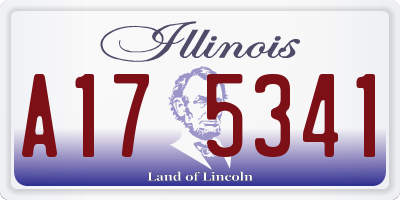 IL license plate A175341