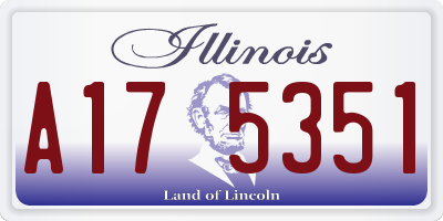 IL license plate A175351