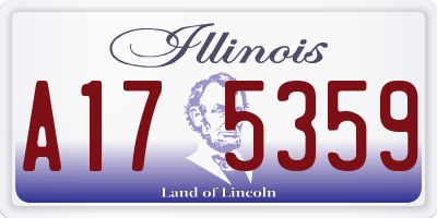 IL license plate A175359