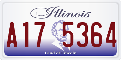 IL license plate A175364