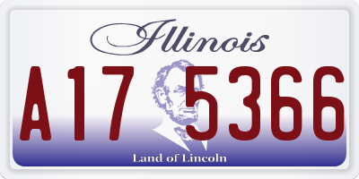 IL license plate A175366