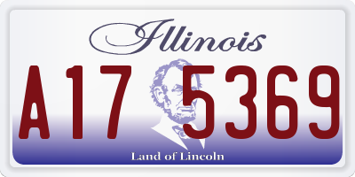IL license plate A175369