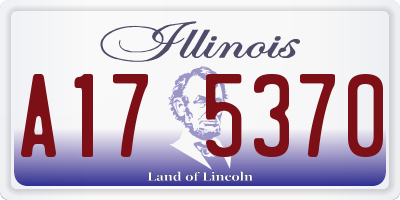 IL license plate A175370