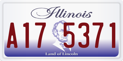 IL license plate A175371