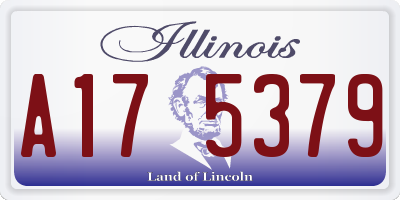 IL license plate A175379