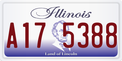 IL license plate A175388
