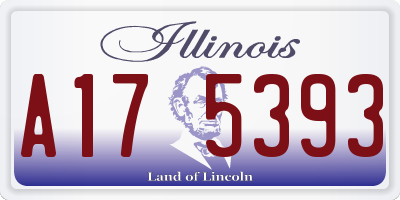 IL license plate A175393