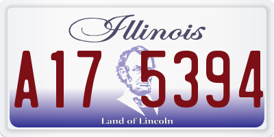 IL license plate A175394