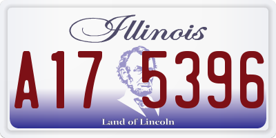 IL license plate A175396