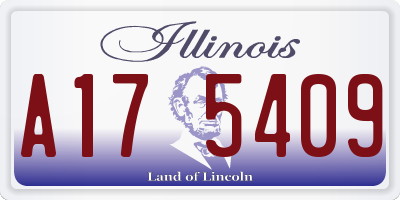 IL license plate A175409