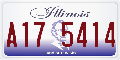IL license plate A175414