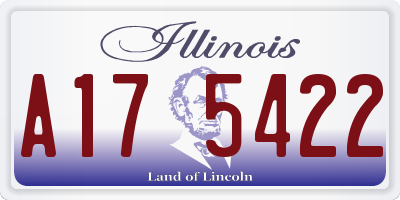 IL license plate A175422