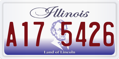 IL license plate A175426